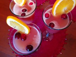 A bright and colorful holiday punch.