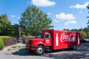 Coca-Cola truck at Cherry Park