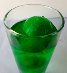 Sprite with green ice spheres