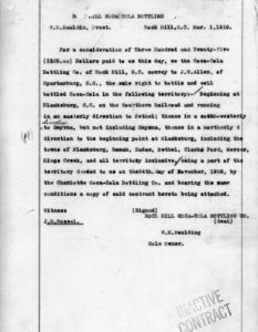 1910 Bill of Sale