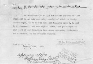 1913 Bill of Sale