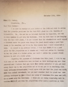 Letter from Luther Snyder to Miss Helen Conkey