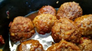 Dr Pepper meatballs